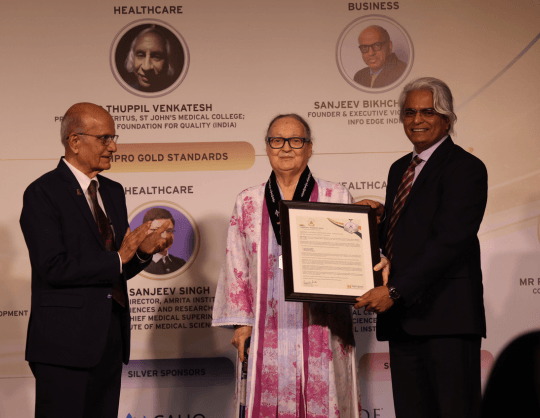 Anne Ferrer awarded with the Qimpro Platinum Awards, Mumbai (2024)